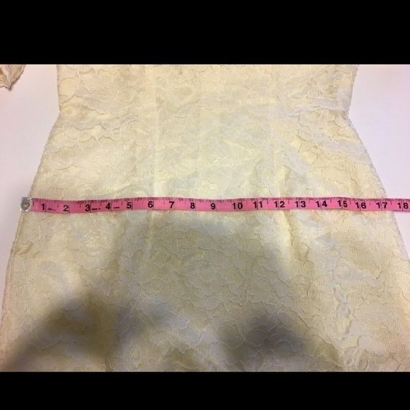 Vintage Ivory Lace Sheath Dress - Picture 5 of 6